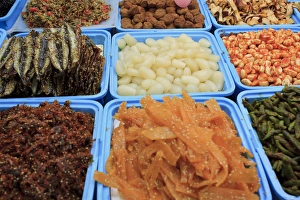 Seafood Prints: Kokusai Doori, or International Street, in Naha, Okinawa, Japan is home to a large