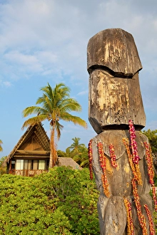 New Images March 2024 Part 2 Prints: Kona Village, Rosewood Resorts, Kona, Hawaii USA. (Editorial Use Only)