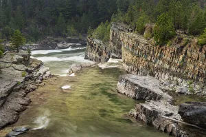 Kootenai Falls, Montana, a series of cascades on the Kootenai River