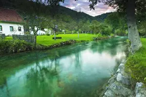 Images Dated 26th September 2014: Korana Village and stream, Plitvice Lakes National Park, Croatia