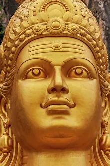 Kuala Lumpur, West Malaysia. Batu caves. The world's tallest statue of Murugan, a Hindu deity