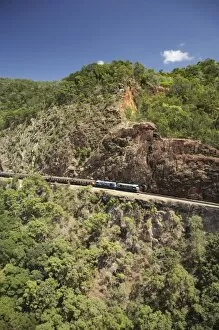 Kuranda Scenic Railway at Red Bluff, Cairns, North Queensland, Australia - aerial