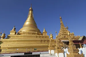 Buddhism Prints: Kuthodaw Pagoda in Mandalay, Myanmar