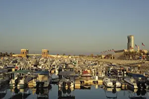 Anthony Asael Prints: Kuwait, Kuwait City, luxury yacht boats in pleasure port