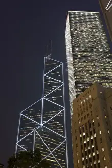 Images Dated 31st October 2006: (L to R) Bank of China Tower, Cheung Kong Centre and Sin Hua Bank, Central district