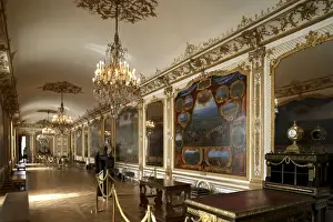 Gilded Prints: La Galeire Batailles (The Battle Gallery) in Chateau de Chantilly. Chantilly. France