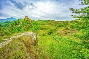 Emilia Romagna Prints: La Torre, Brisighella, Italy