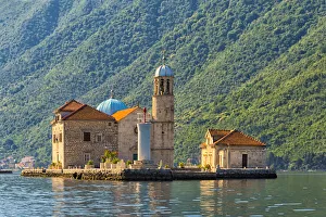 Place Prints: Our Lady of the Rocks, an artificial island, with the Roman Catholic Church of Our Lady