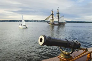 Cannon Prints: Lady Washington sailing in Semiahmoo Bay, Washington State