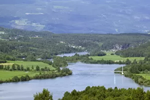 Laggen River river valley, Ringebu norway