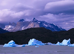 Lago Gray, ice and the Horns, Las Cuernos