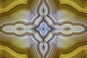 Mineral Prints: Laguna agate kaleidoscope repeating mirror-effect pattern