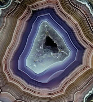 Natural Pattern Prints: Laguna Banded Agate, Quartzsite, AZ