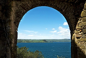Images Dated 17th August 2012: Lake of Bolsena, View from Capodimonte, Viterbo, Latium, Italy