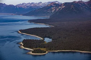 Prints of Lake Clark National Park and Preserve, Kachemak Bay, Alaska, aerial landscape and mountains Images Dated 2020 March: Lake Clark National Park and Preserve, Kachemak Bay, Alaska