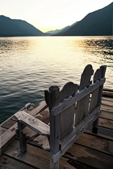 Decorative Prints: Lake Crescent, Olympic National Park, Port Angeles, Washington State, USA