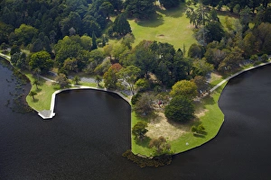 Waikato Prints: Lake Domain Reserve and Lake Rotoroa, Hamilton, Waikato, North Island, New Zealand