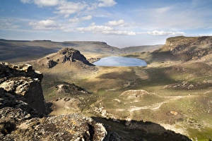 Plateau Prints: Lake Garba Guracha, which is an truly alpine lake, from Sanetti Plateau