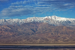 Mojave Desert Prints: Lake Manly in Death Valley National Park, California, USA. (Editorial Use Only)