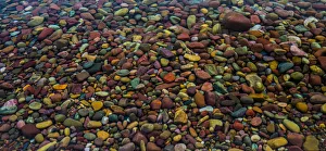 Lake Mcdonald Prints: Lake McDonald, Rocks through water, Glacier Lake
