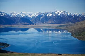Lake Ohau and Neumann Range (centre and right), Mackenzie Country, South Canterbury