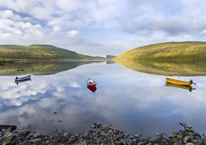 Faroe Prints: Lake Sorvagsvatn (Leitisvatn), the largest lake of Faroe