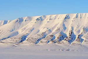 Longyearbyen Prints: Landscape in Adventdalen near Longyearbyen on the island of Spitsbergen in the Svalbard Archipelago