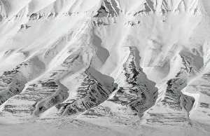 Longyearbyen Prints: Landscape in Adventdalen near Longyearbyen on the island of Spitsbergen in the Svalbard Archipelago