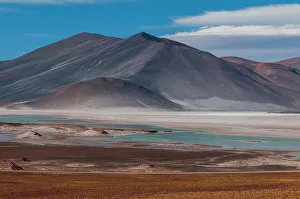Vast Prints: A landscape of the Andes Mountains and the Salar de Talar salt flat