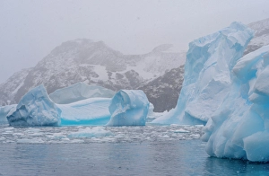 Images Dated 12th June 2024: Landscape in the Cierva Cove at the Danco Coast of the Graham Land in the Antarctic Peninsula during late summer