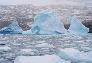 Images Dated 12th June 2024: Landscape in the Cierva Cove at the Danco Coast of the Graham Land in the Antarctic Peninsula during late summer