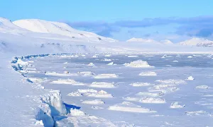 Sea Ice Prints: Landscape at frozen Gronfjorden