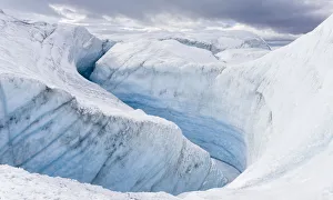 Qeqqata Kommunia Prints: Landscape on the Greenland Ice Sheet near Kangerlussuaq, Greenland, Denmark