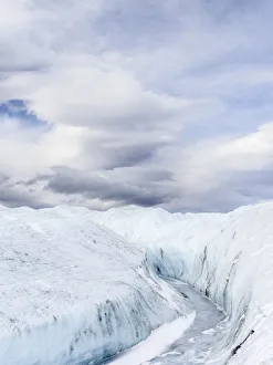 Images Dated 10th September 2017: Landscape on the Greenland Ice Sheet near Kangerlussuaq. Greenland, Denmark