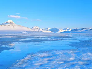 Polar Region Prints: Landscape in Gronfjorden, Island of Spitsbergen