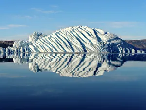 Icefjord Prints: Landscape with icebergs in the Sermilik (Sermiligaaq) Icefjord in East Greenland
