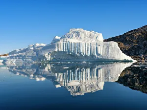 Icefjord Prints: Landscape with icebergs in the Sermilik (Sermiligaaq) Icefjord in East Greenland