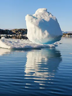 Icefjord Prints: Landscape with icebergs in the Sermilik (Sermiligaaq) Icefjord in East Greenland
