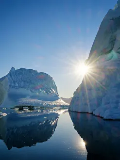 Icefjord Prints: Landscape with icebergs in the Sermilik (Sermiligaaq) Icefjord in East Greenland
