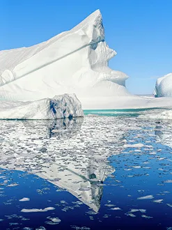 Icefjord Prints: Landscape with icebergs in the Sermilik (Sermiligaaq) Icefjord in East Greenland