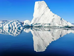 Icefjord Prints: Landscape with icebergs in the Sermilik (Sermiligaaq) Icefjord in East Greenland