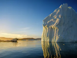 Icefjord Prints: Landscape with icebergs in the Sermilik (Sermiligaaq) Icefjord in East Greenland