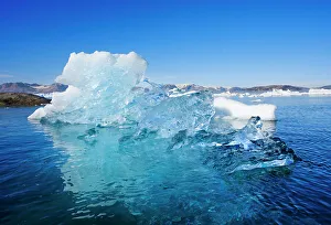 Icefjord Prints: Landscape with icebergs in the Sermilik (Sermiligaaq) Icefjord in East Greenland