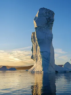 Icefjord Prints: Landscape with icebergs in the Sermilik (Sermiligaaq) Icefjord in East Greenland