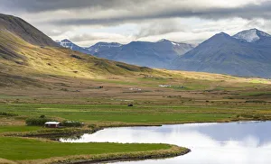 Lagoon Prints: Landscape at Miklavatn, Trollaskagi, near Siglufjordur