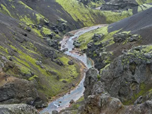Mid Ocean Ridge Prints: Landscape in the mountains of Kerlingafjoll in the highlands of Iceland