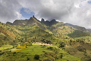 Images Dated 11th October 2010: Landscape near the Escarpment of the Semien Mountains, Ethiopia