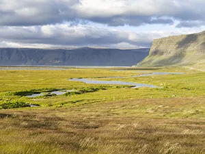 Images Dated 30th May 2019: Landscape near Hnjotur at Fjord Patreksfjordur The remote Westfjords in northwest Iceland