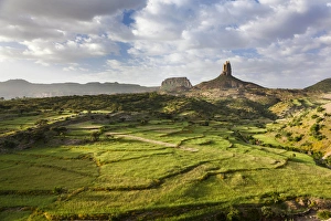 Images Dated 24th September 2010: Landscape in the province Tigray, northern Ethiopia. During and after the rainy season