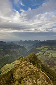 Landscape in the Semien Mountains National Park, Ethiopia